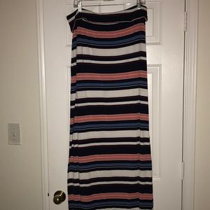 Max Studio Striped Maxi Skirt XL